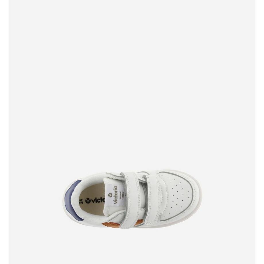 Victoria Tiempo Baskets Effet Cuir Contraste  