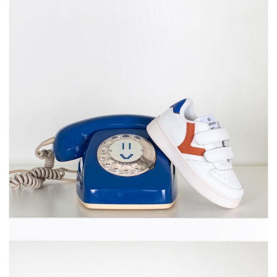Victoria Tiempo Baskets Effet Cuir Contraste  