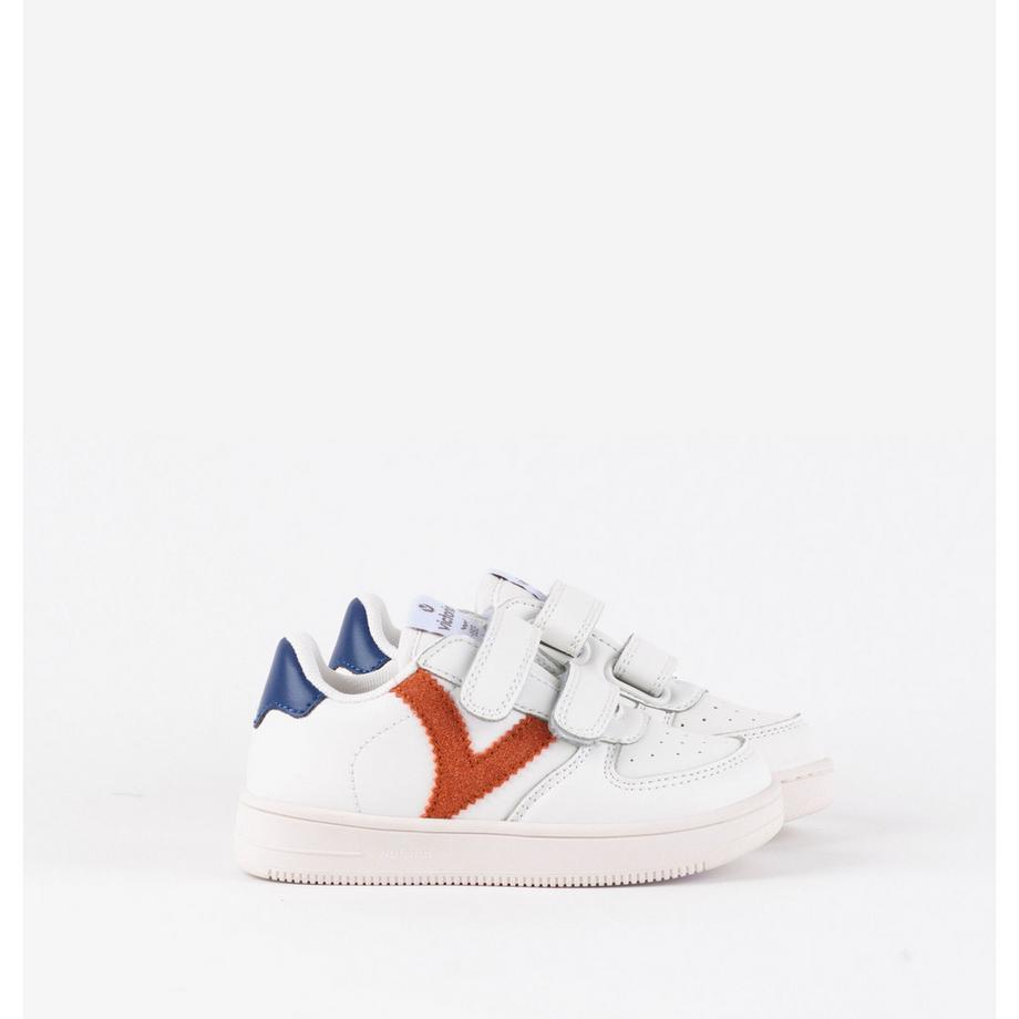 Victoria Tiempo Baskets Effet Cuir Contraste  