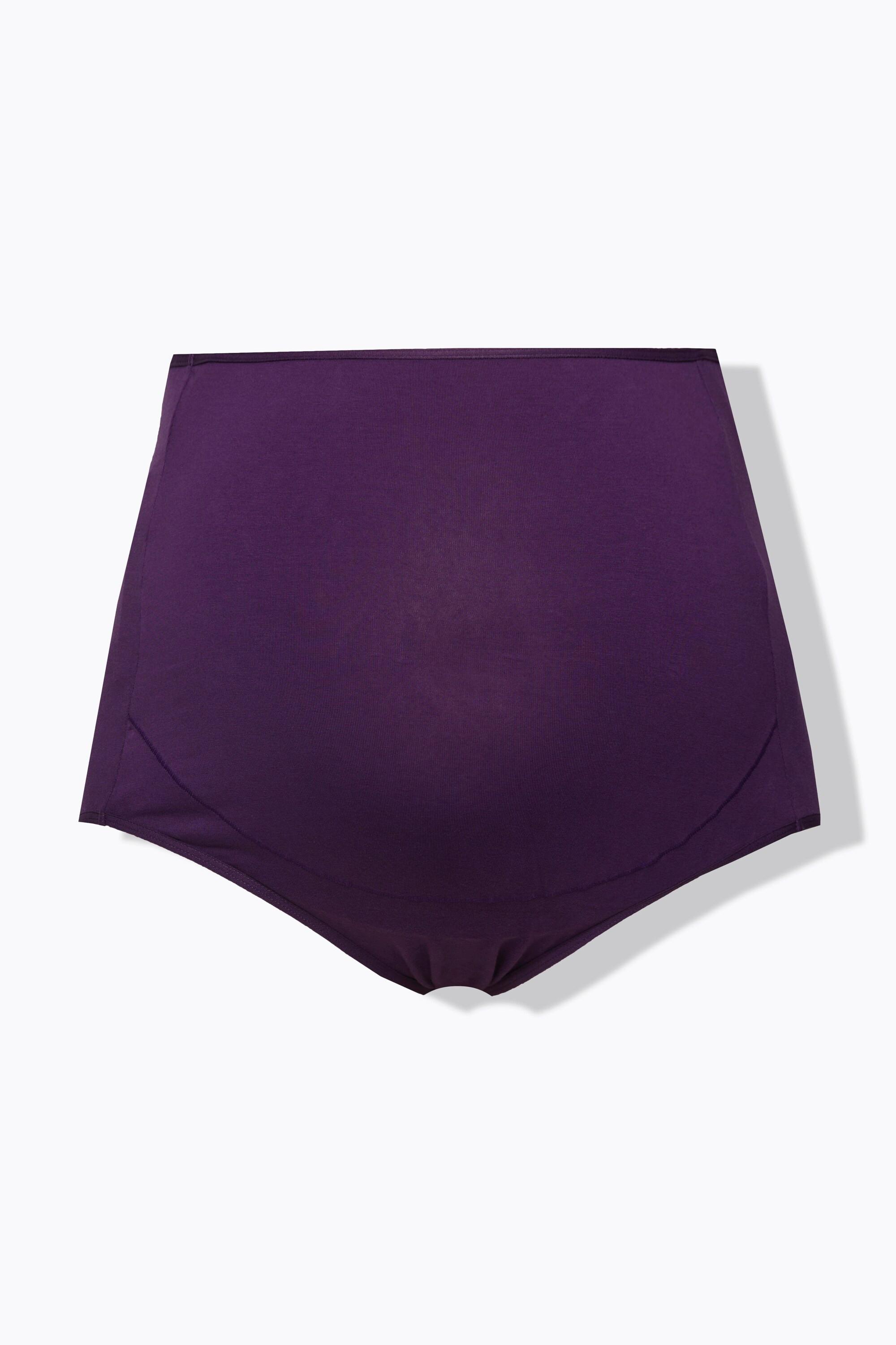 Ulla Popken  Slip a vita alta Bellieva in cotone biologico GOTS con inserto sulla pancia 