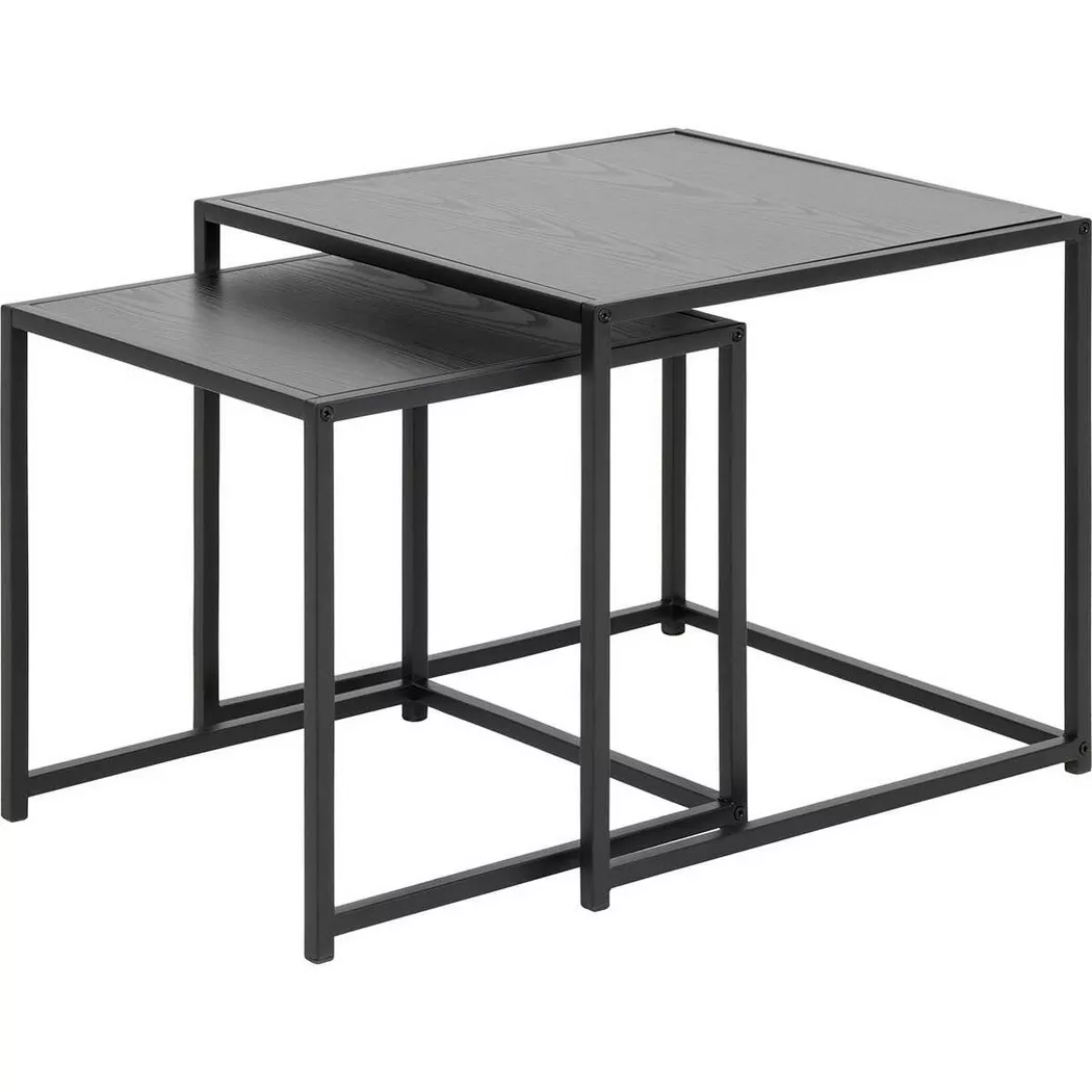 Seaford Nest of Tables in Ash Black, none