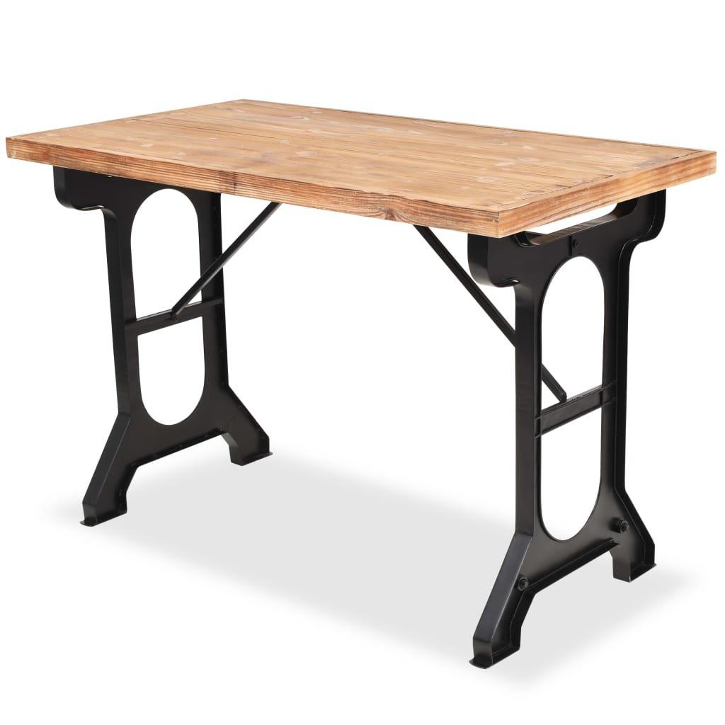 VidaXL Table à manger bois  