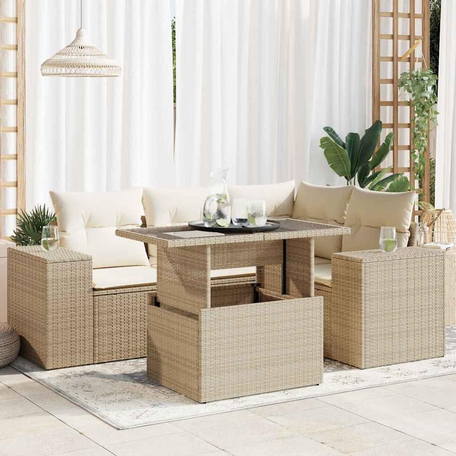 VidaXL Garten sofagarnitur poly-rattan  