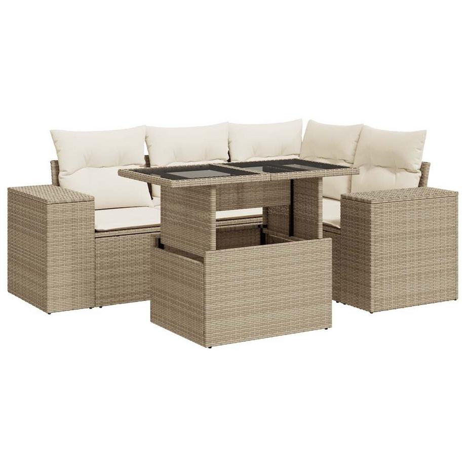 Garten sofagarnitur poly-rattan