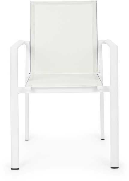 mutoni Fauteuil de jardin Konnor blanc  