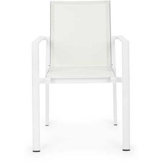 mutoni Fauteuil de jardin Konnor blanc  