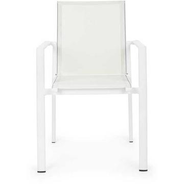 Fauteuil de jardin Konnor blanc