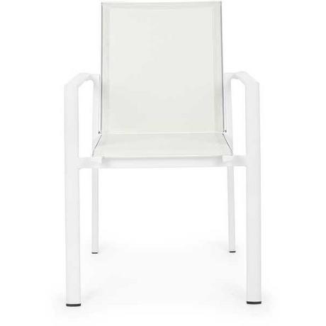 mutoni Fauteuil de jardin Konnor blanc  