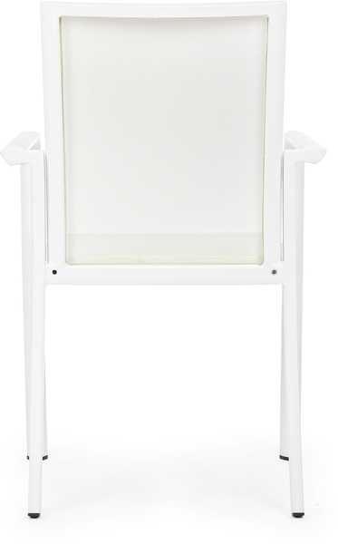 mutoni Fauteuil de jardin Konnor blanc  