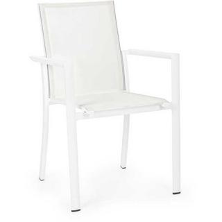 mutoni Fauteuil de jardin Konnor blanc  