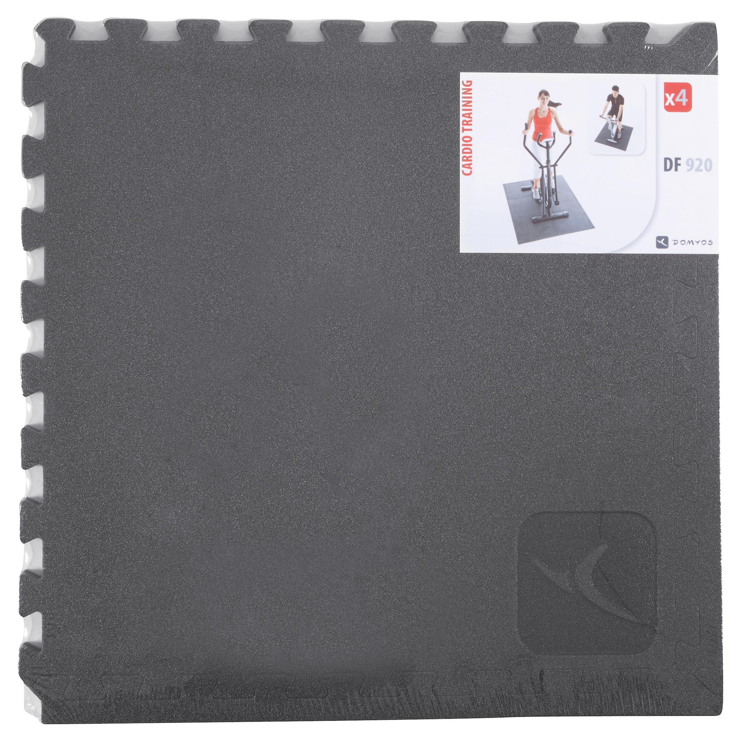 DOMYOS  Tappetino fitness ammortizzante polietilene confezione da 4 