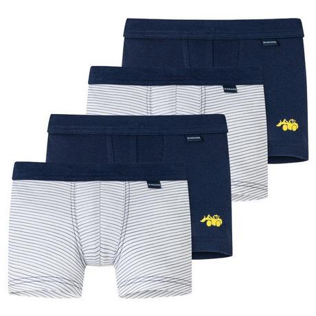 Schiesser  4er Pack Kids Boys Feinripp Organic Cotton - Retro-Short / Pant 