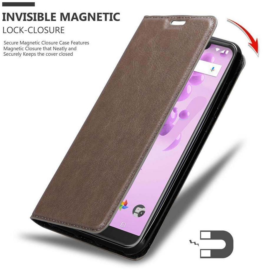 Cadorabo  Housse compatible avec WIKO VIEW 2 GO - Coque de protection avec fermeture magnétique, fonction de support et compartiment pour carte 