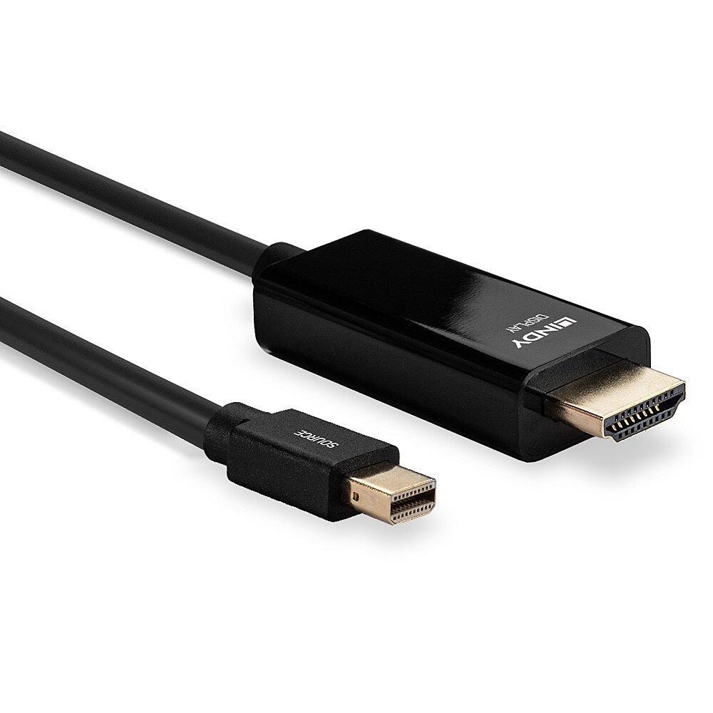 LINDY  Lindy 36927 Videokabel-Adapter DisplayPort HDMI Typ A (Standard) Schwarz 