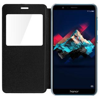 Avizar  Étui folio à fenêtre Honor 7X - Noir 