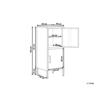 Beliani Meuble de rangement en Acier Industriel HURON  