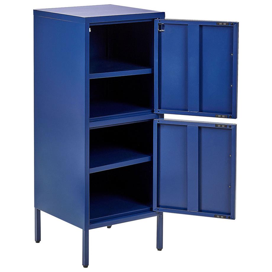 Beliani Büroschrank aus Stahl Industriell HURON  