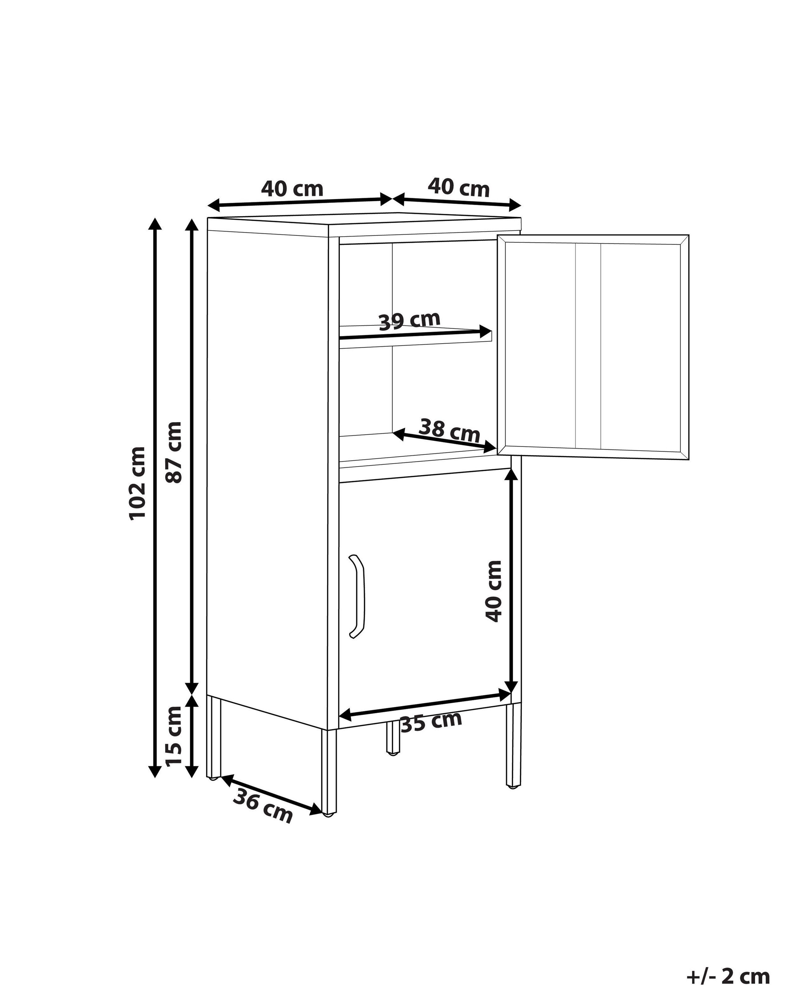 Beliani Armadietto da ufficio en Acciaio Industriale HURON  