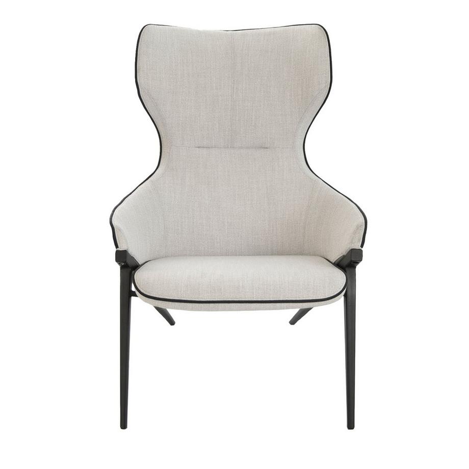 ANGEL CERDA Fauteuil en tissu gris  
