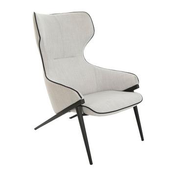 Fauteuil en tissu gris
