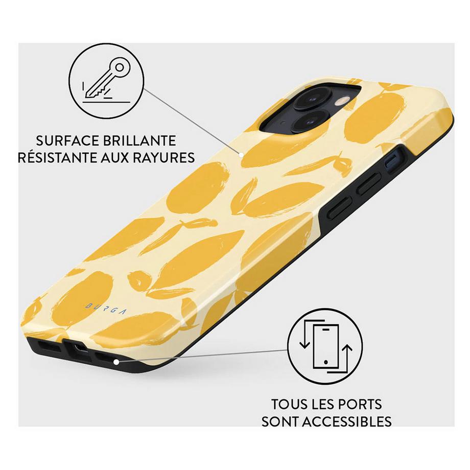 Burga  Custodia per iPhone 13 MagSafe Tough Lemon Tart 