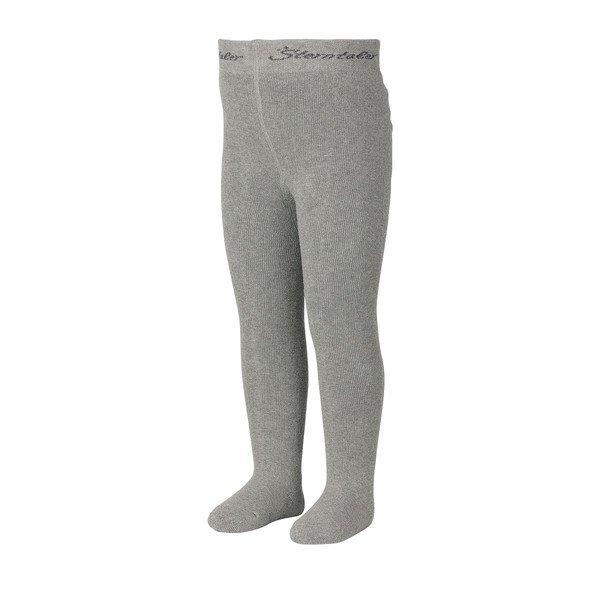 Image of Kinder Strumpfhose Mit Vollplüsch Silber Melange Mädchen Grau 56