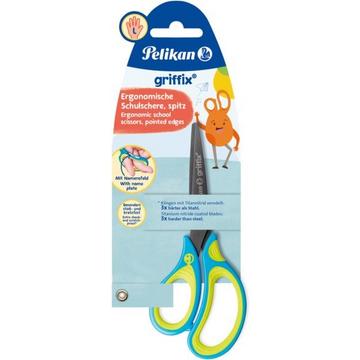 PELIKAN Schere spitz Griffix 810265 fresh blue, Linkshänder