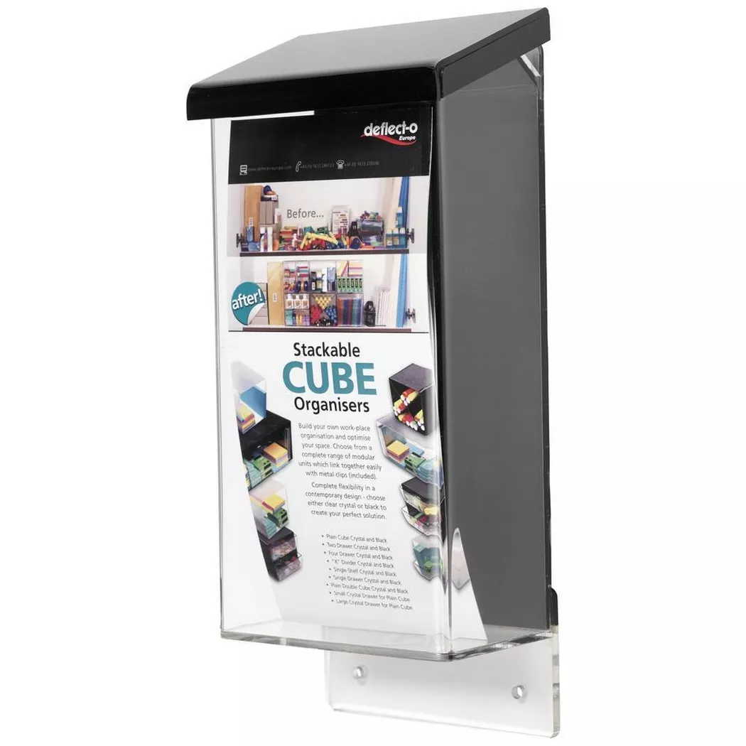 Deflecto 790701 Porte-brochures 1 pc(s) (l x H x P) 125 x 285 x 75 mm