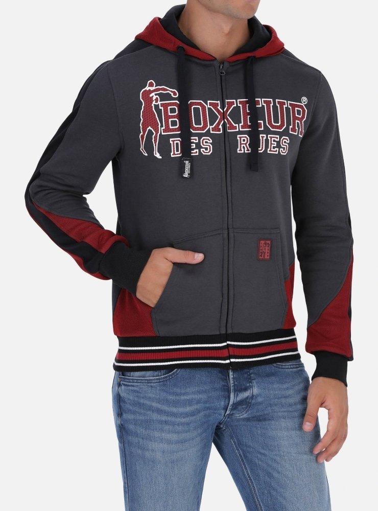 Image of Sweatshirt Mit Kapuze Und Reißverschluss Unisex Anthrazit S