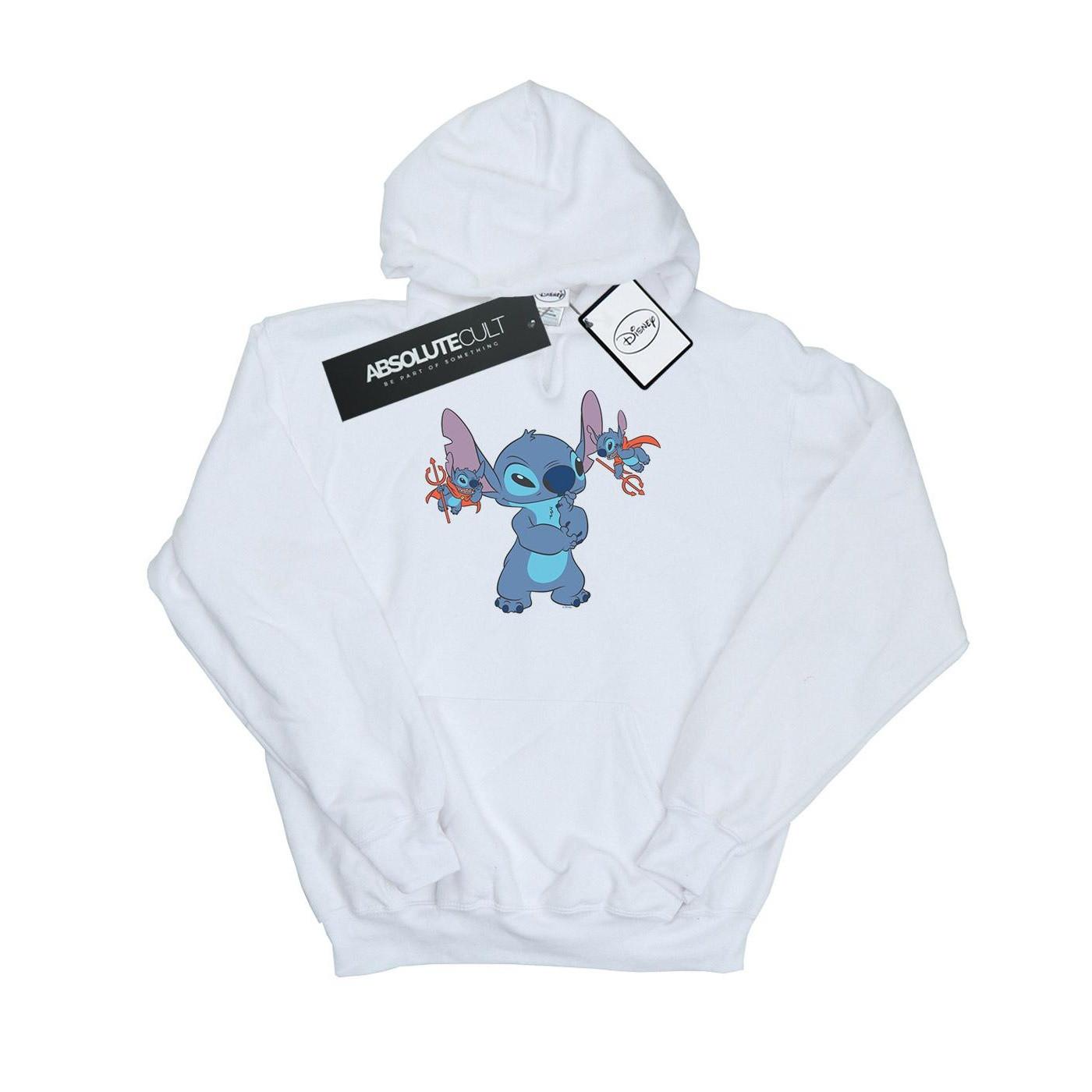 Image of Lilo And Stitch Little Devils Kapuzenpullover Jungen Weiss 128