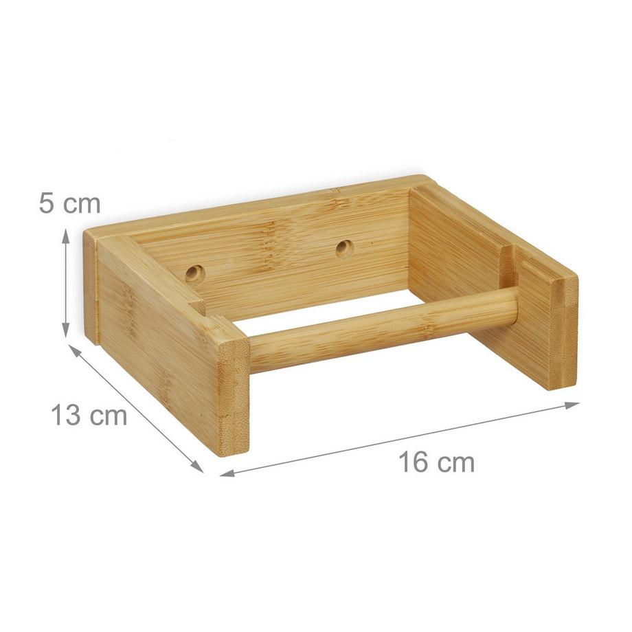 B2X  Toilettenpapierhalter Bambus 