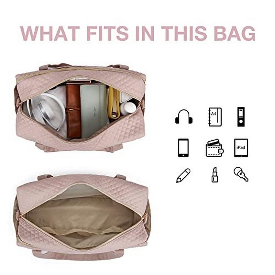 Only-bags.store  Reisetasche Handgepäck, Weekender Overnight Bag Große Tragetasche mit Schuhtasche, Laptop-Fach, 