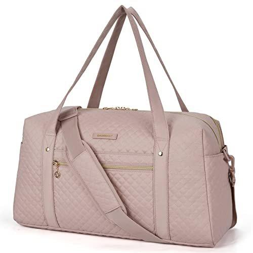 Image of Reisetasche Handgepäck, Weekender Overnight Bag Große Tragetasche Mit Schuhtasche, Laptop-fach, Unisex Pink ONE SIZE