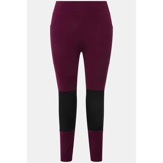 Ulla Popken  Leggings da trekking a vita alta con cintura elastica e tasca con zip 