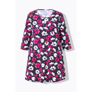Ulla Popken Keyhole A-Linie Rundhals 3/4 Arm Longshirt  