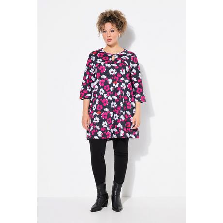 Ulla Popken Keyhole A-Linie Rundhals 3/4 Arm Longshirt  
