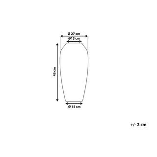 Beliani Vase décoratif en Terre cuite Industriel LORCA  
