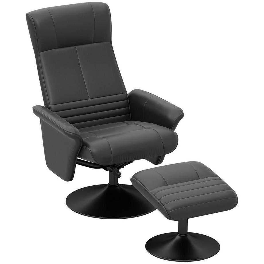 HOMCOM Fauteuil de relaxation avec repose-pieds  