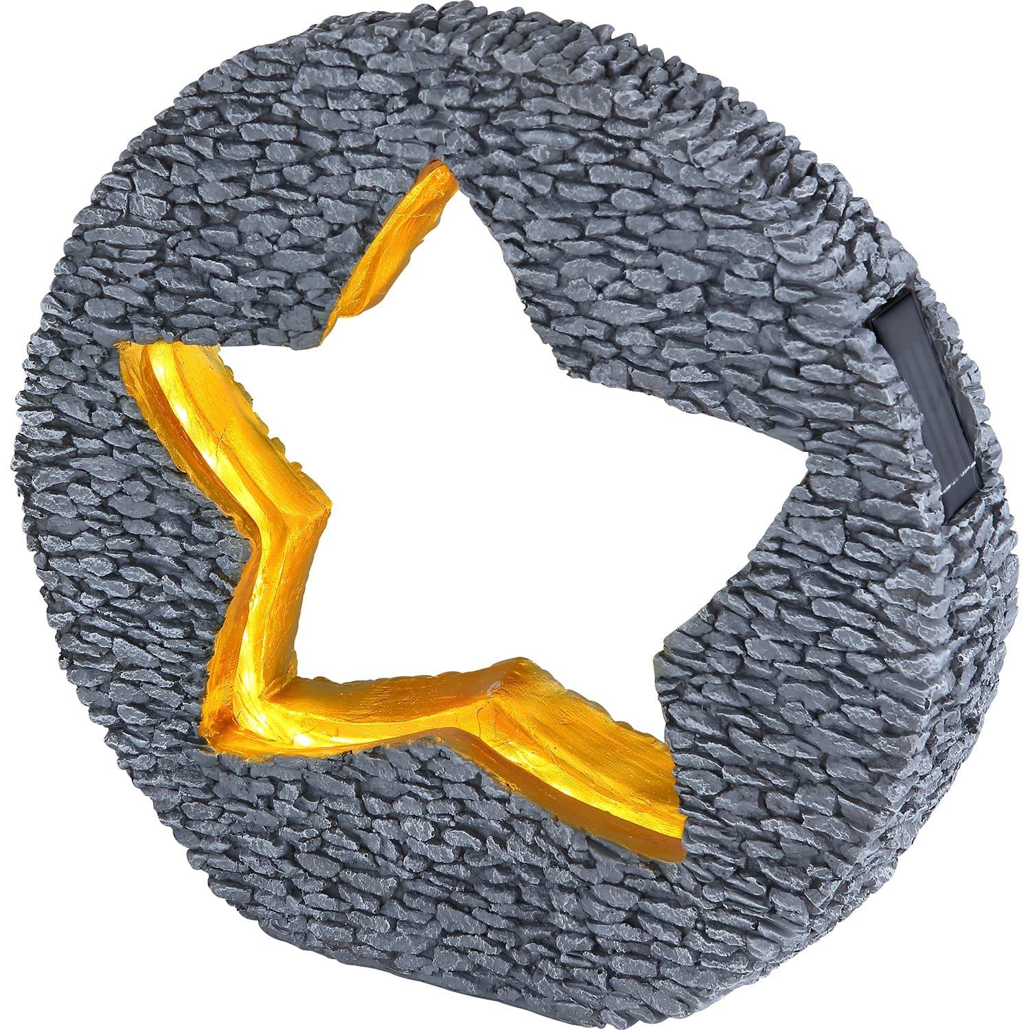 Image of Solarleuchte Kunststoff stein 48xLED Solarleuchte Kunststoff stein 48xLED