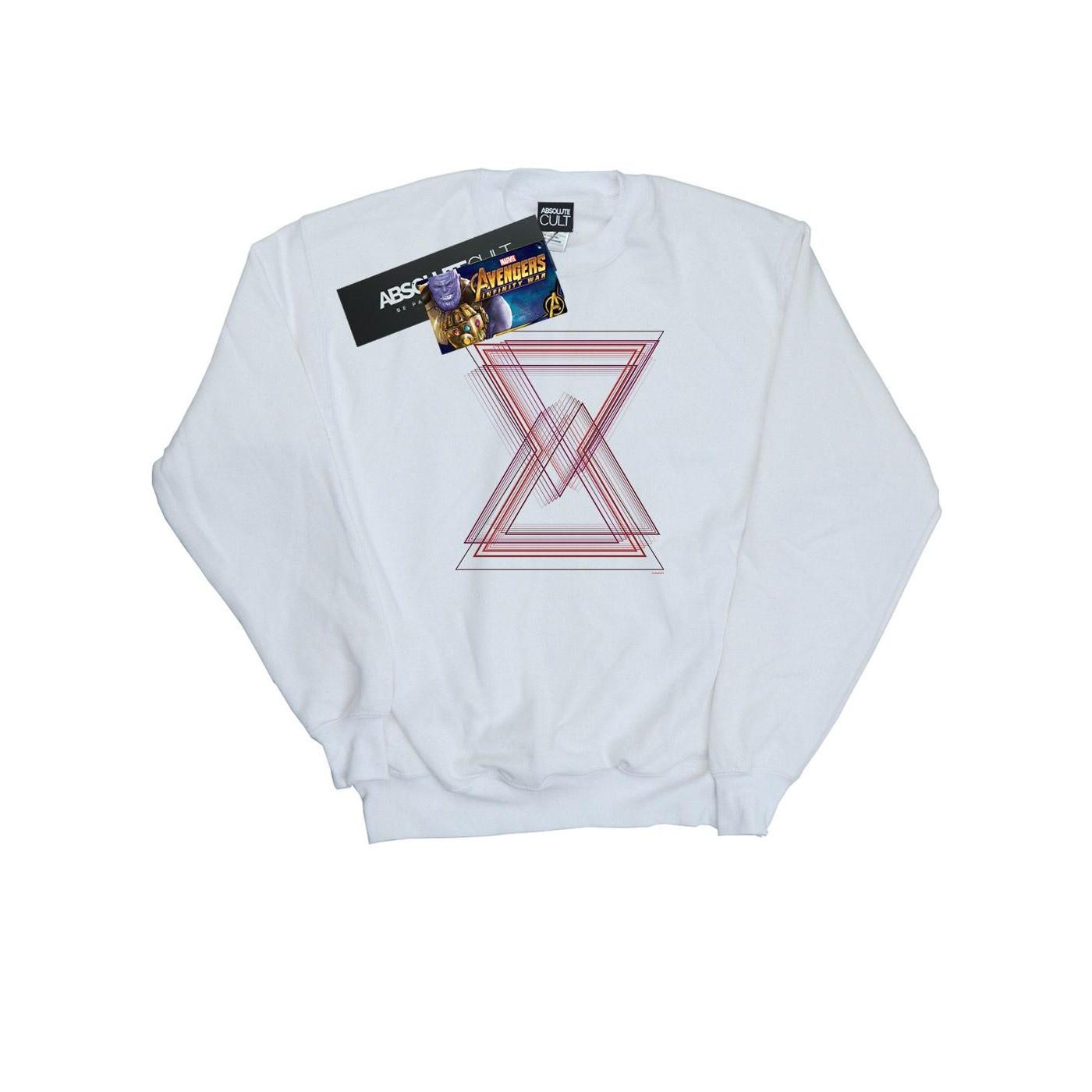 Image of Avengers Infinity War Black Widow Lines Sweatshirt Mädchen Weiss 128