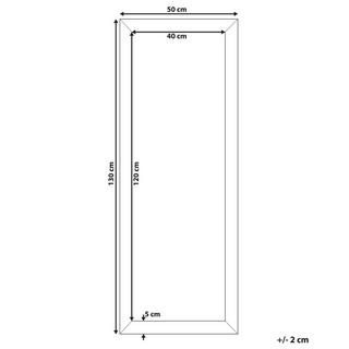 Beliani Miroir en Matière synthétique Moderne AJACCIO  