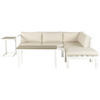 Beliani Set lounge pour jardin en Aluminium Moderne MESSINA  