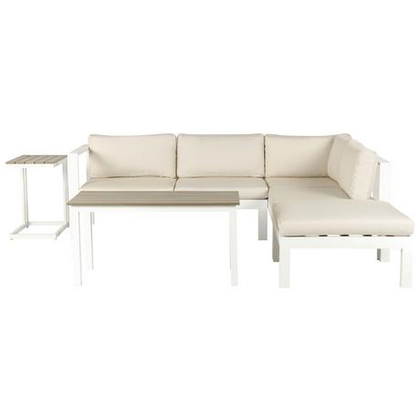 Beliani Set lounge pour jardin en Aluminium Moderne MESSINA  