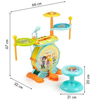 Pricenet  Orgeltrommeln 2in1 Karaoke-Mikrofon MP3 LED 