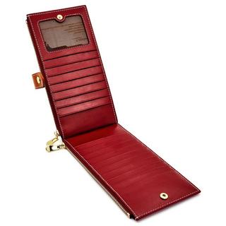 Only-bags.store Portafoglio in pelle blocco RFID porta carte di credito con cerniera  