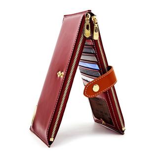 Only-bags.store Portafoglio in pelle blocco RFID porta carte di credito con cerniera  