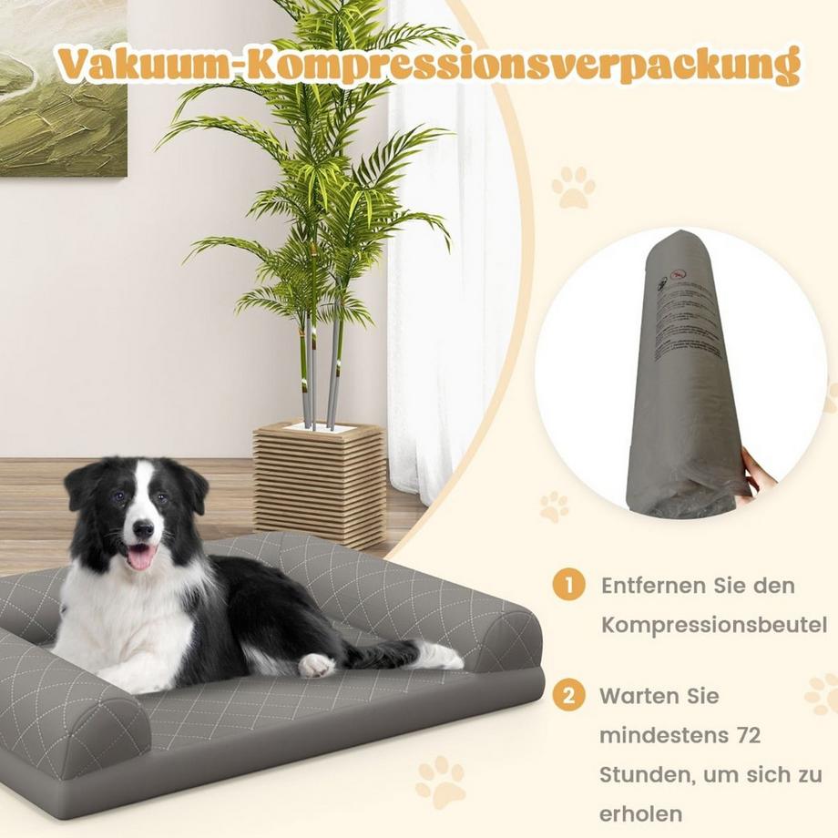 Northix  Orthopädisches Hundebett, mittlere Größe 