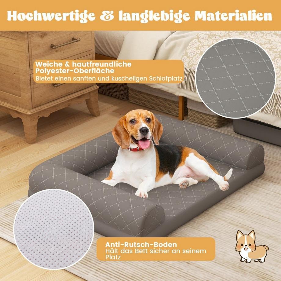 Northix  Orthopädisches Hundebett, mittlere Größe 