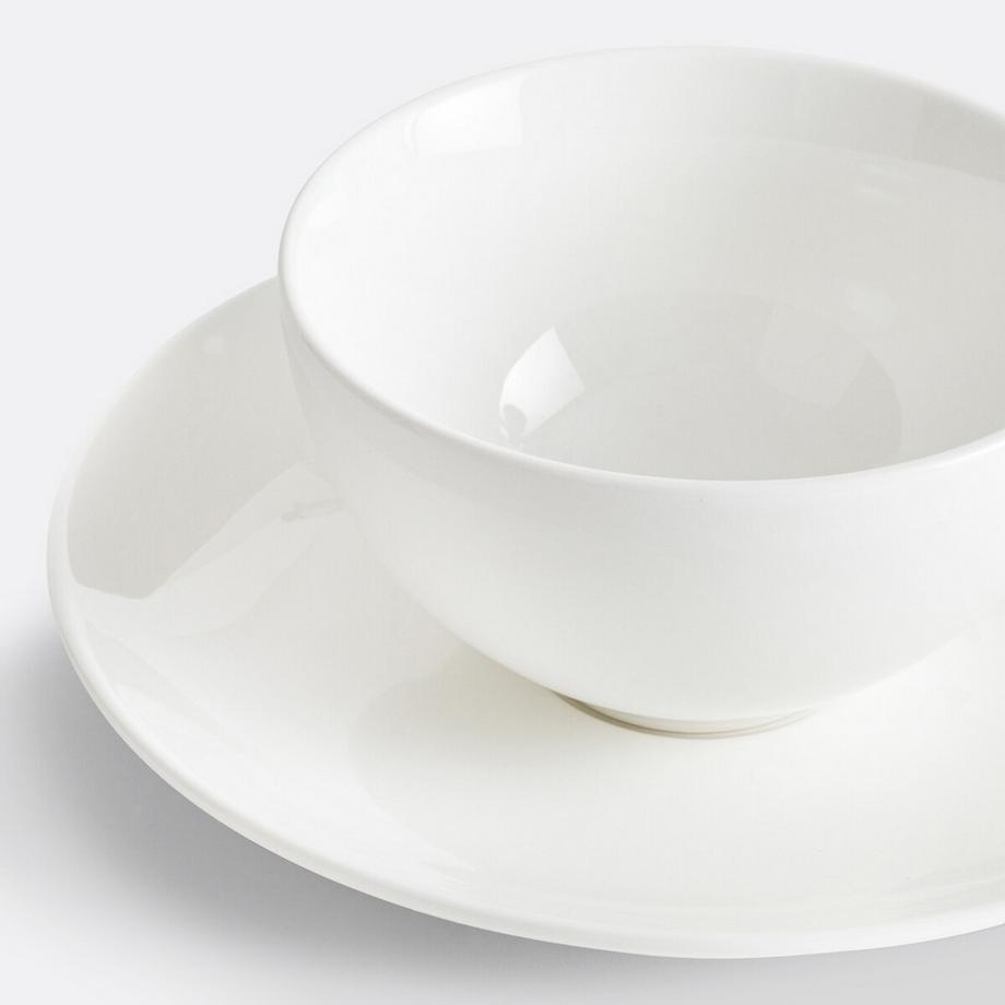 La Redoute Intérieurs 4er-Set Teetassen mit Untertassen Ginny  