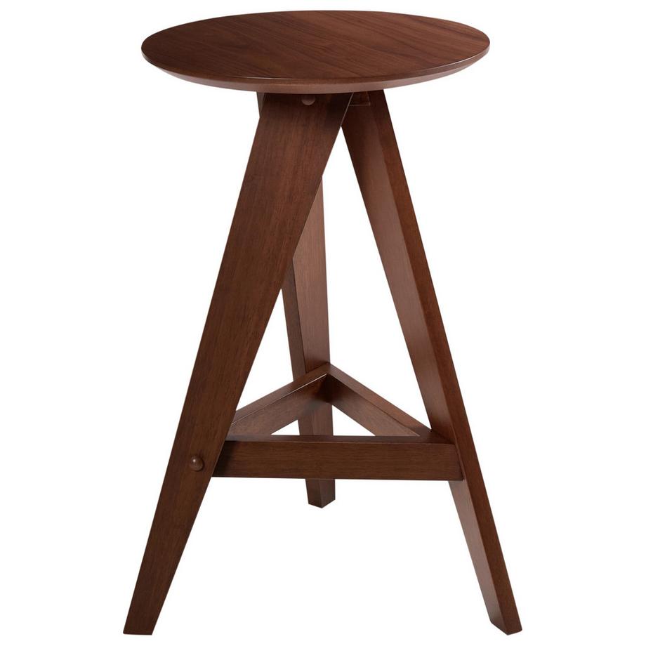 Beliani Lot de 2 tabourets de bar en Bois d'hévéa Traditionnel AROMA  